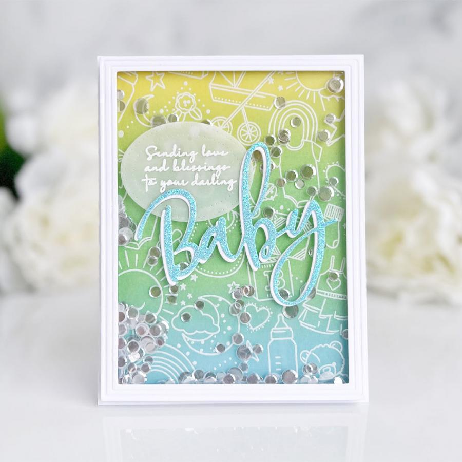 Larger than Life: Baby Sentiments Mini Stamp Set