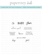 Larger than Life: Baby Sentiments Mini Stamp Set