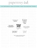 Just Sentiments: Days of Summer Mini Stamp Set