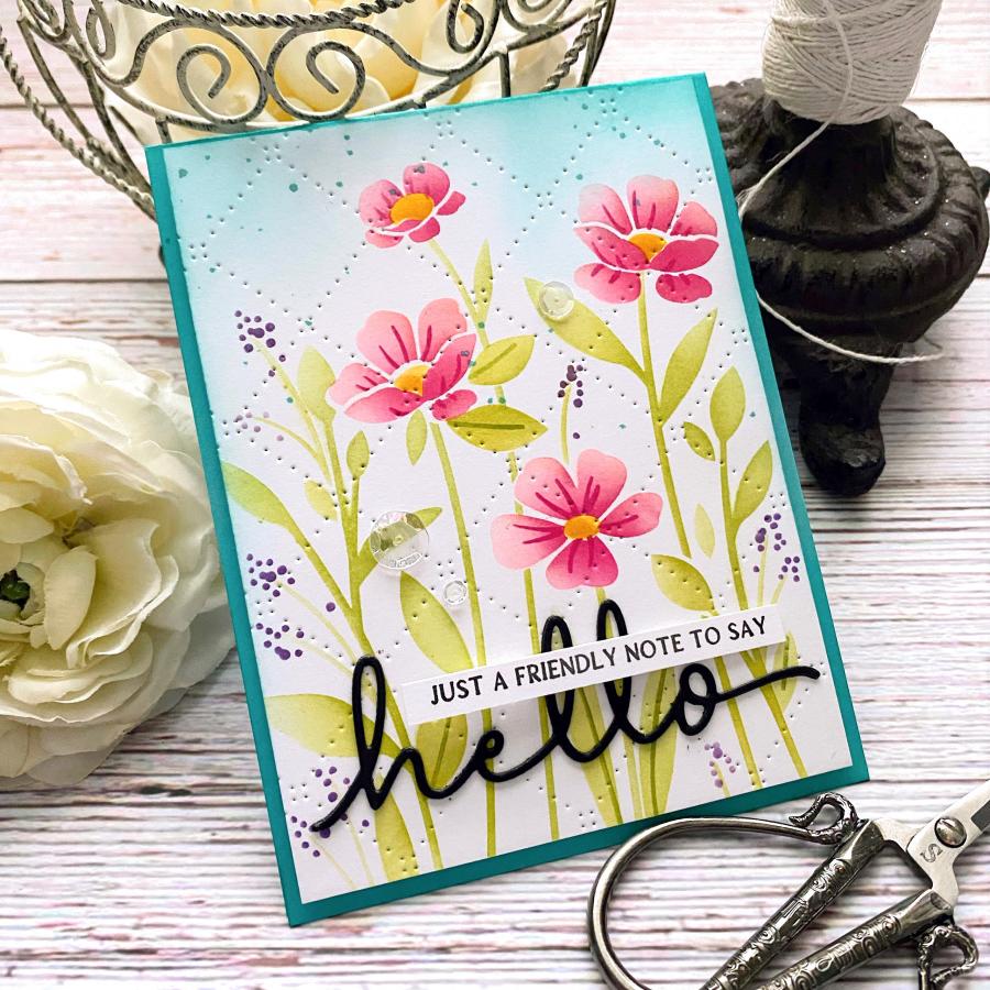 Larger than Life: Hello Sentiments Mini Stamp Set