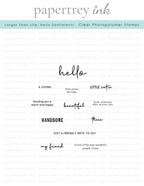 Larger than Life: Hello Sentiments Mini Stamp Set