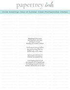 Inside Greetings: Days of Summer Mini Stamp Set