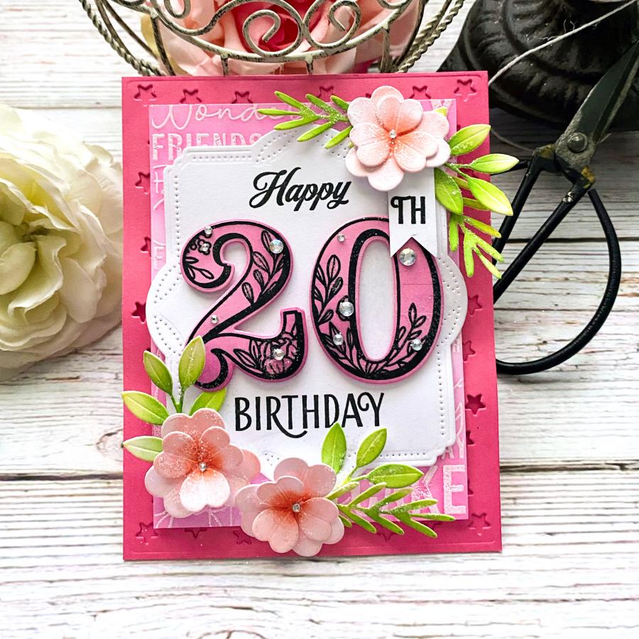 Birthday Wishes Background Stamp Set