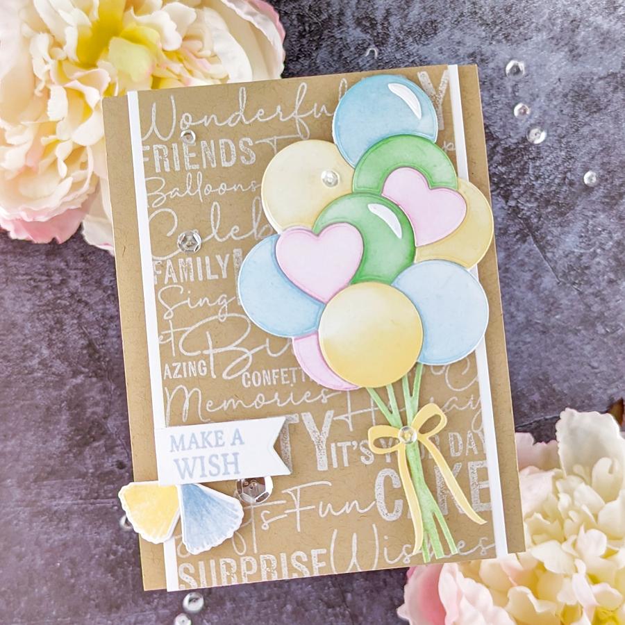 Birthday Wishes Background Stamp Set