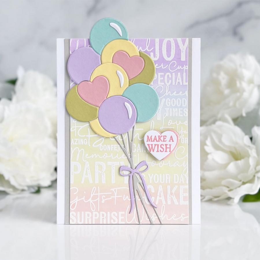 Birthday Wishes Background Stamp Set