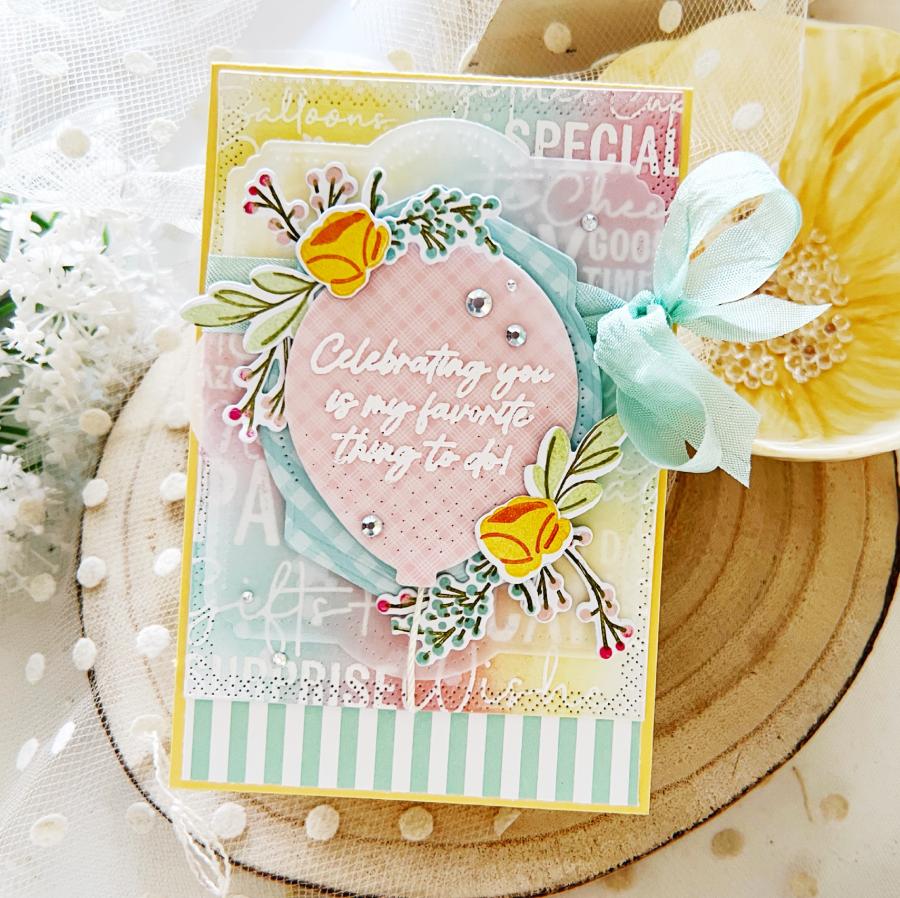 Birthday Wishes Background Stamp Set