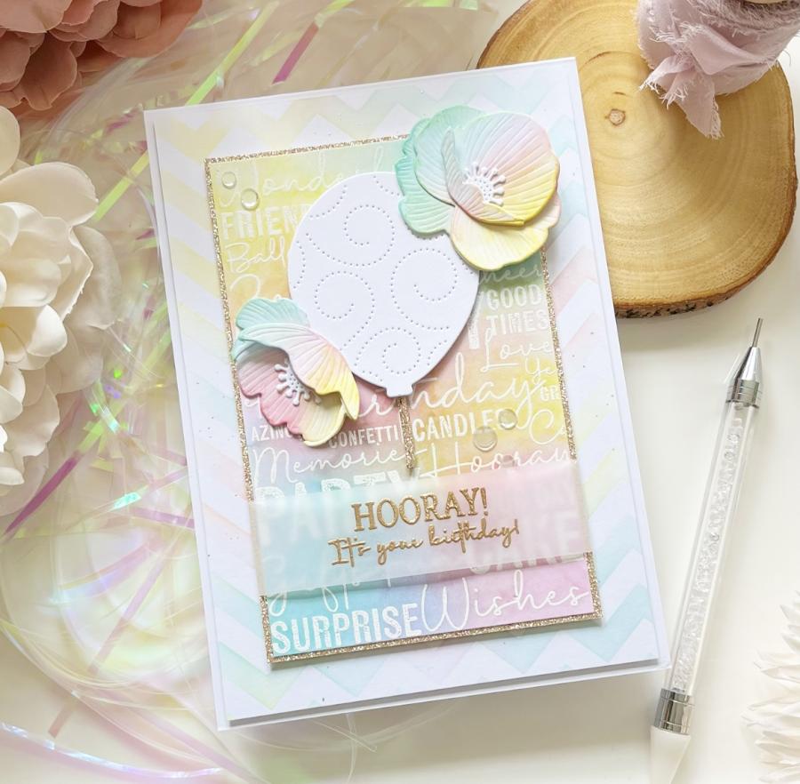 Birthday Wishes Background Stamp Set