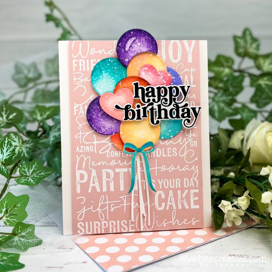 Birthday Wishes Background Stamp Set