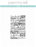 Birthday Wishes Background Stamp Set