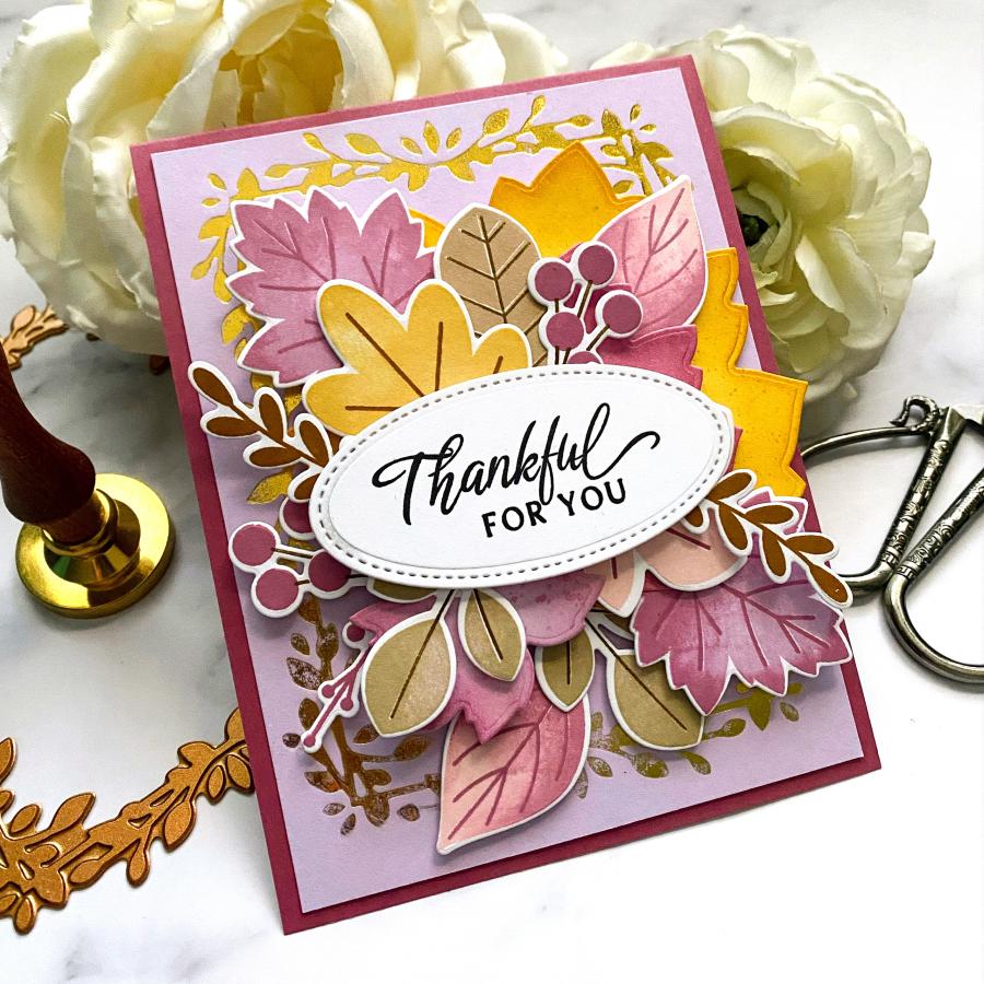Give Thanks Sentiments Stamp Set