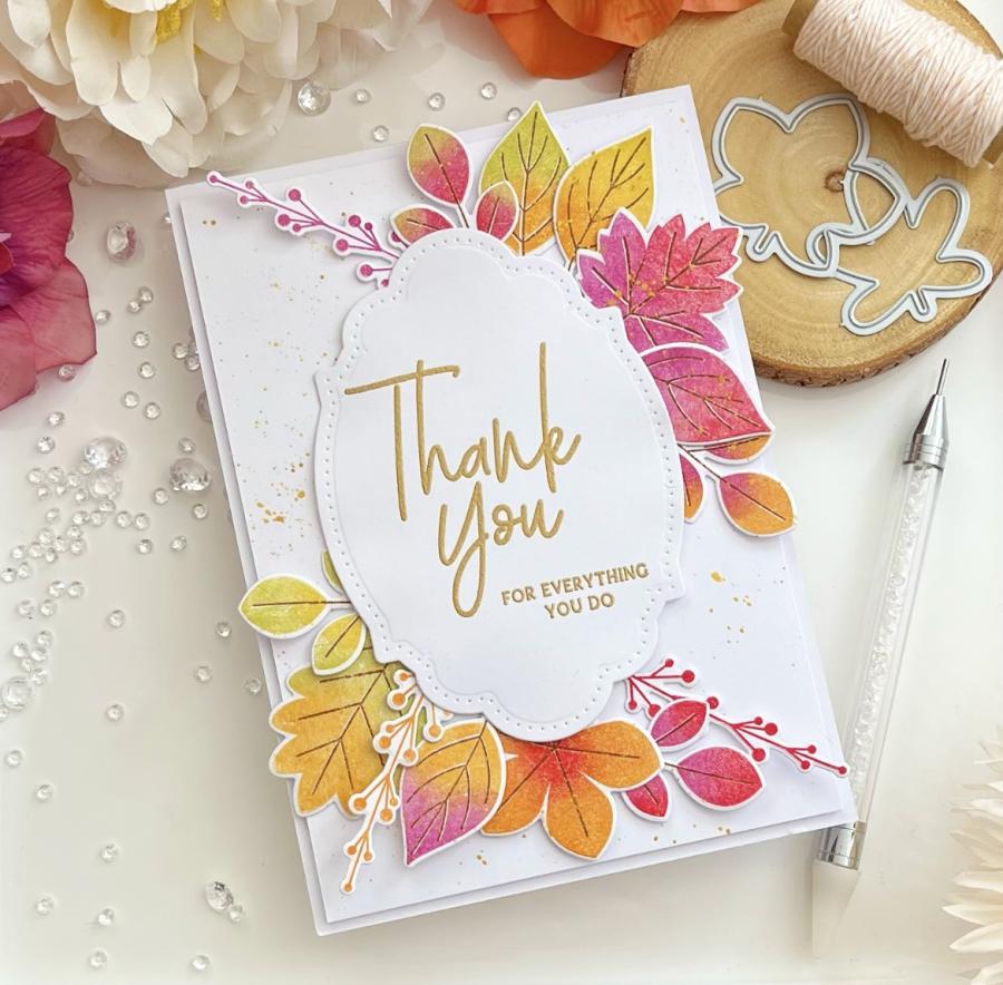 Give Thanks Sentiments Stamp Set