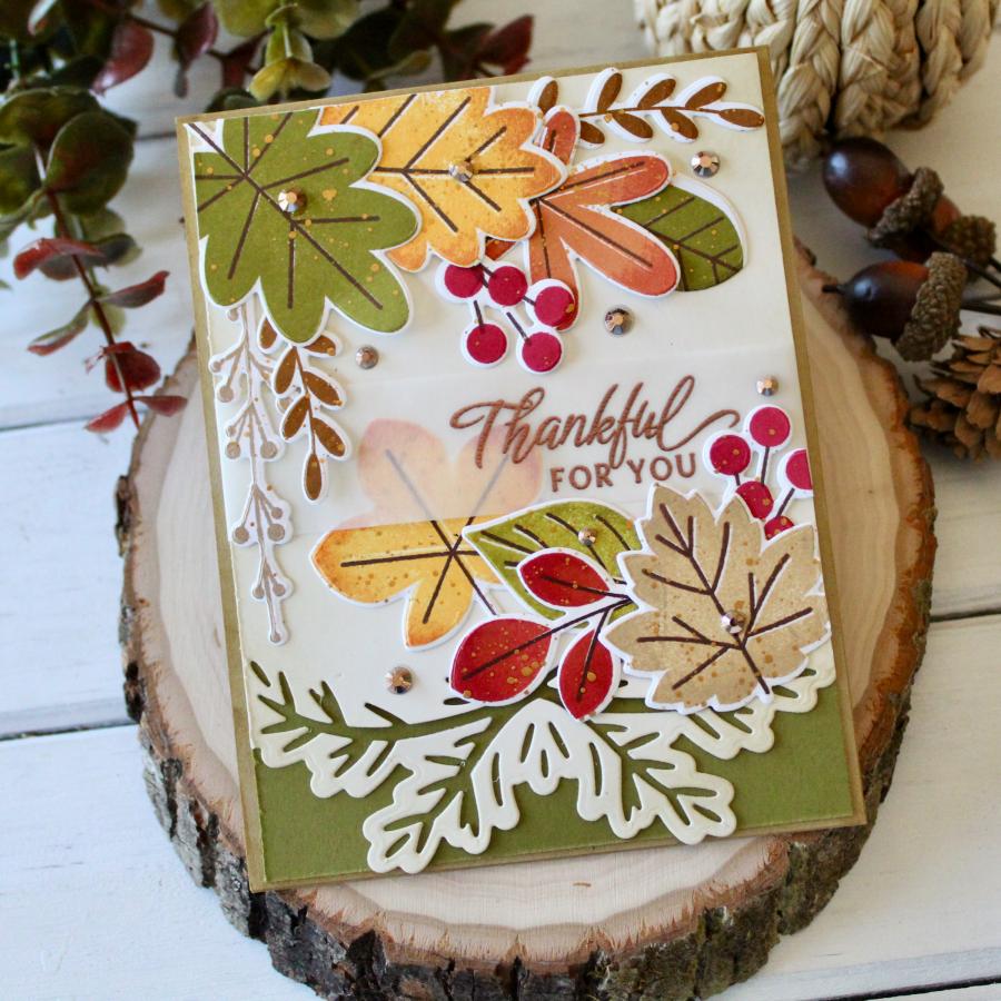 Give Thanks Sentiments Stamp Set