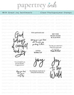 With Great Joy Sentiments Stamp Set