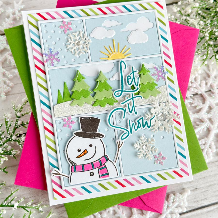 Christmas in Frames Stamp Set
