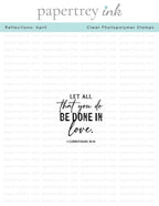 Reflections: April Mini Stamp Set