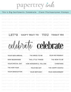This is Big Sentiments: Celebrate Stamp Set
