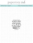 Reflections: August Mini Stamp Set