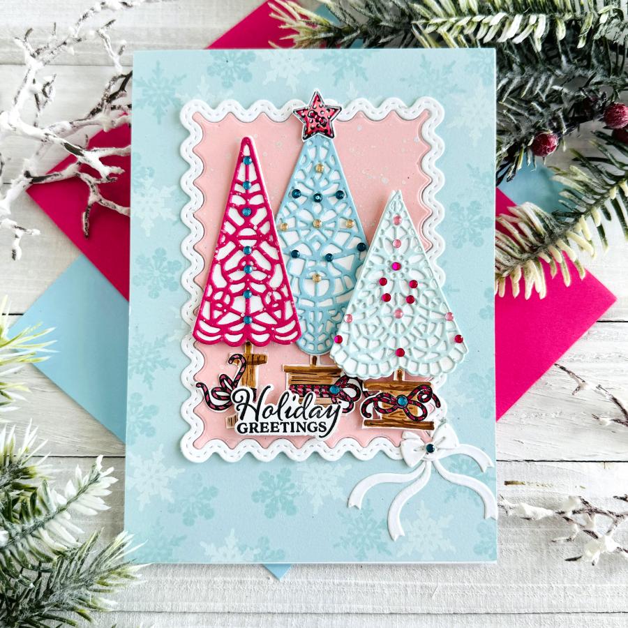 Doily Trees Stamp Set