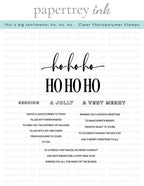 This is Big Sentiments: Ho, Ho, Ho Stamp Set