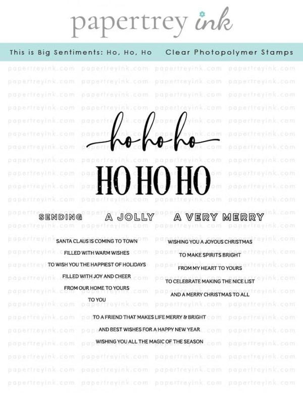 This is Big Sentiments: Ho, Ho, Ho Stamp Set