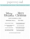 This is Big Sentiments: Merry Christmas Stamp Set
