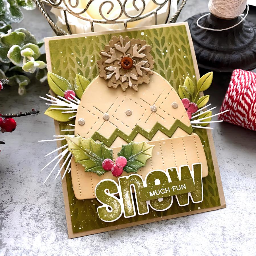 This is Big Sentiments: Snow Stamp Set