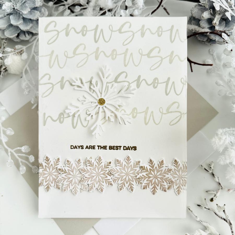 This is Big Sentiments: Snow Stamp Set