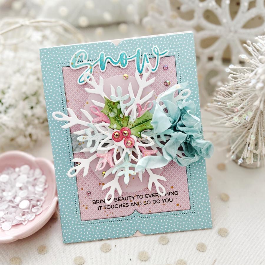 This is Big Sentiments: Snow Stamp Set