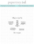 Praying for You Sentiments Mini Stamp Set
