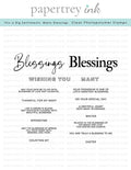 This is Big Sentiments: Many Blessings Stamp Set
