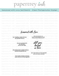 Seasoned with Love Sentiments Mini Stamp Set