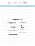 Seasoned with Love Sentiments Mini Stamp Set