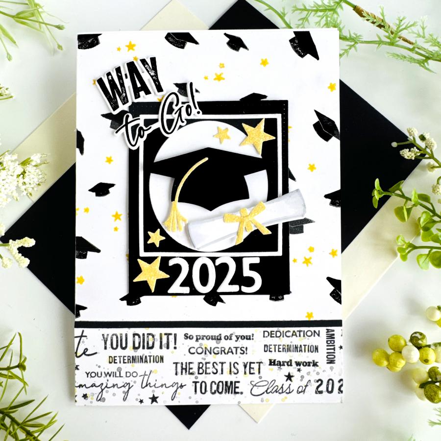Framed in Success Sentiments Stamp Set