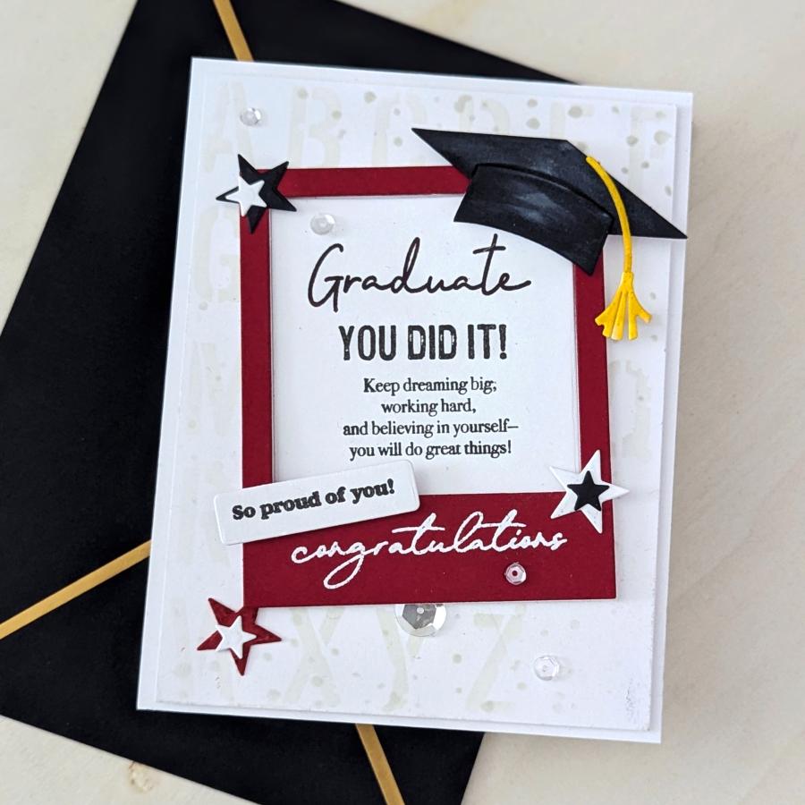 Framed in Success Sentiments Stamp Set