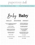 This is Big Sentiments: Baby Stamp Set