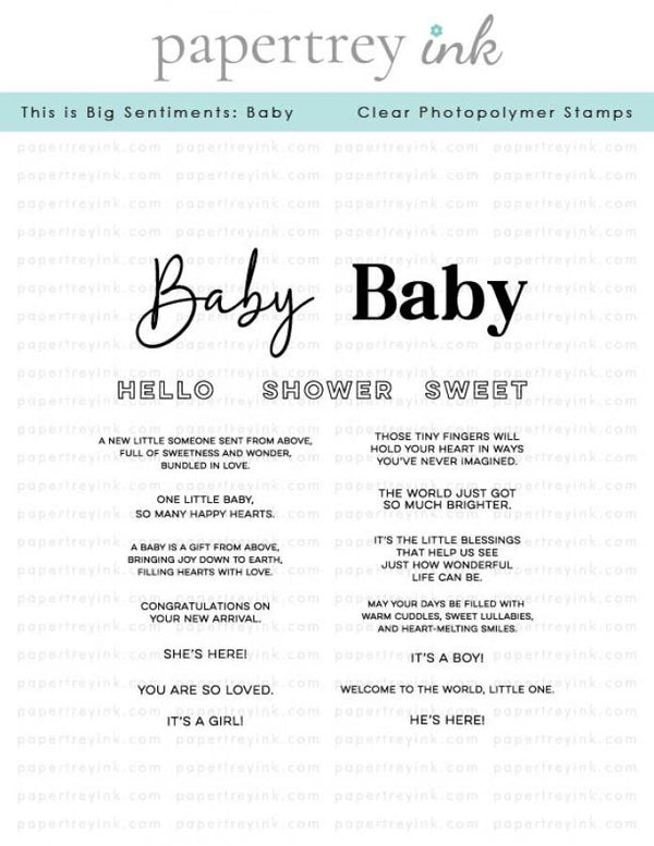 This is Big Sentiments: Baby Stamp Set