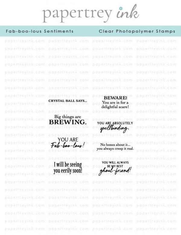 Fab-boo-lous Sentiments Mini Stamp Set