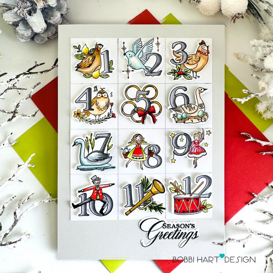 The Twelve Days of Christmas Stamp Set