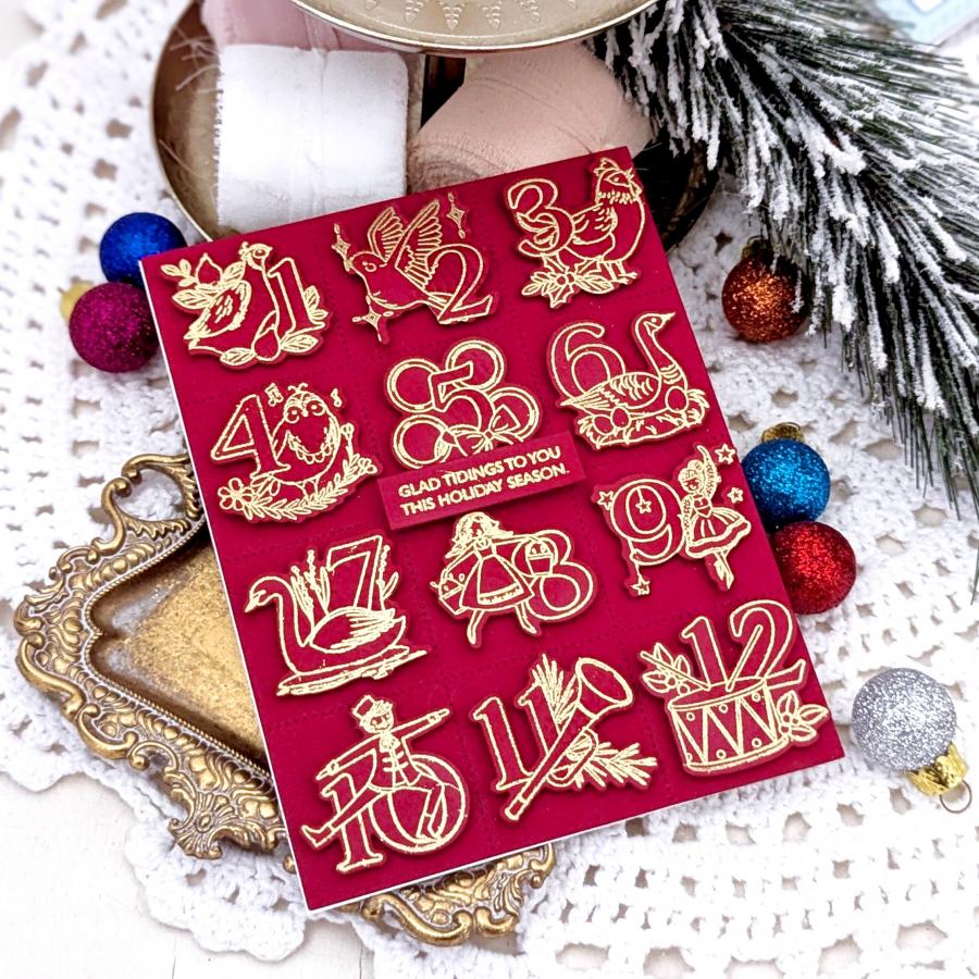 The Twelve Days of Christmas Stamp Set