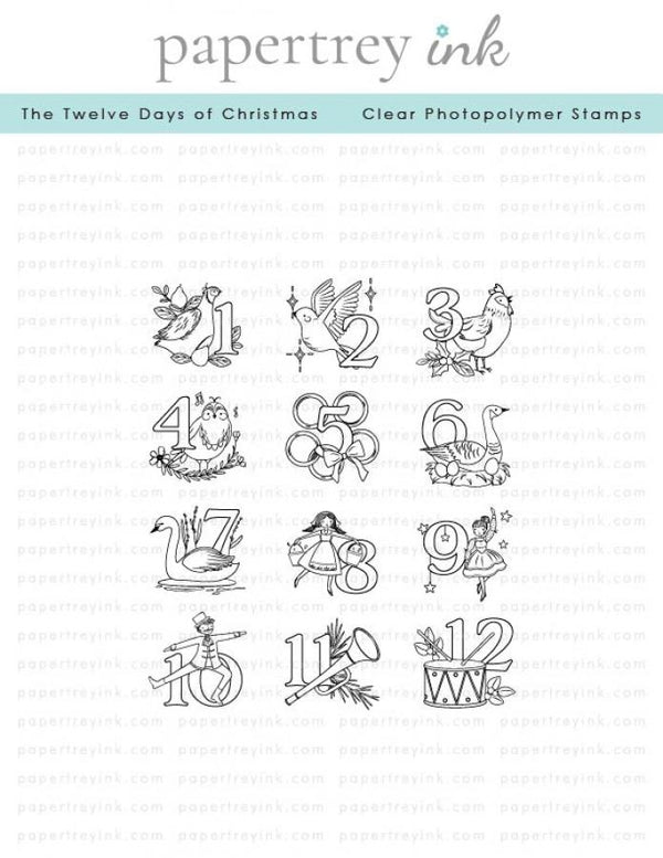 The Twelve Days of Christmas Stamp Set