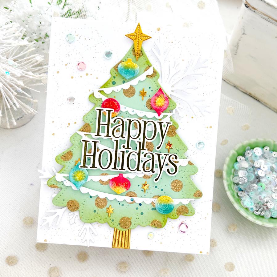 This is Big Sentiments: Happy Holidays Stamp Set