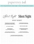 This is Big Sentiments: Silent Night Stamp Set