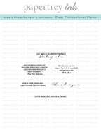 Home is Where the Heart Is Sentiments Mini Stamp Set