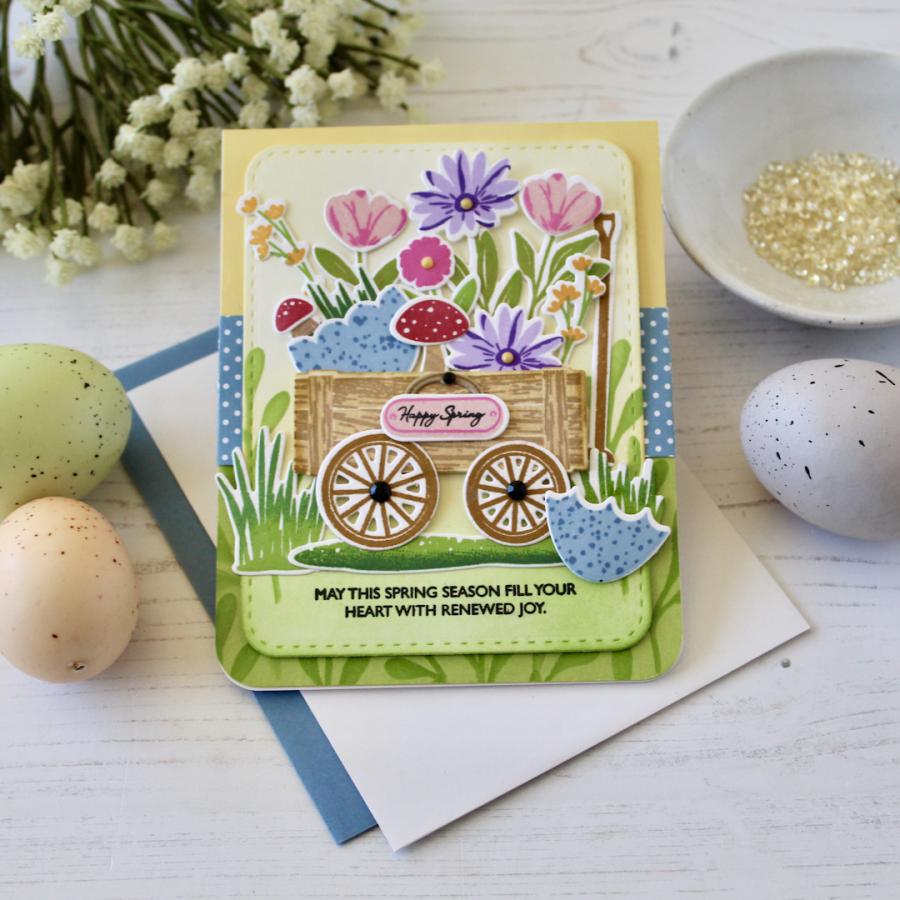 Spring Wagon Stamp Set