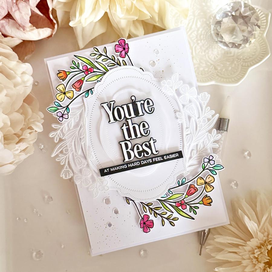 Wildflower Wreath Stamp Set