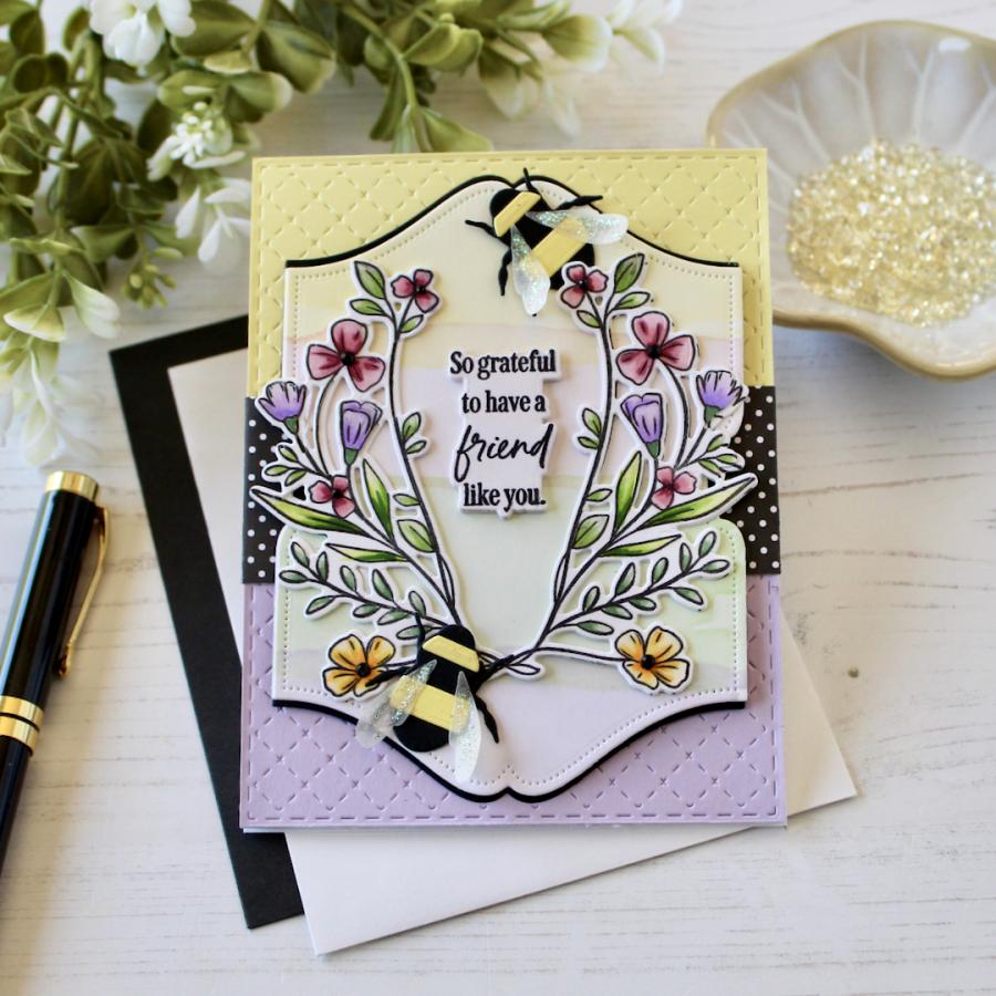 Wildflower Wreath Stamp Set
