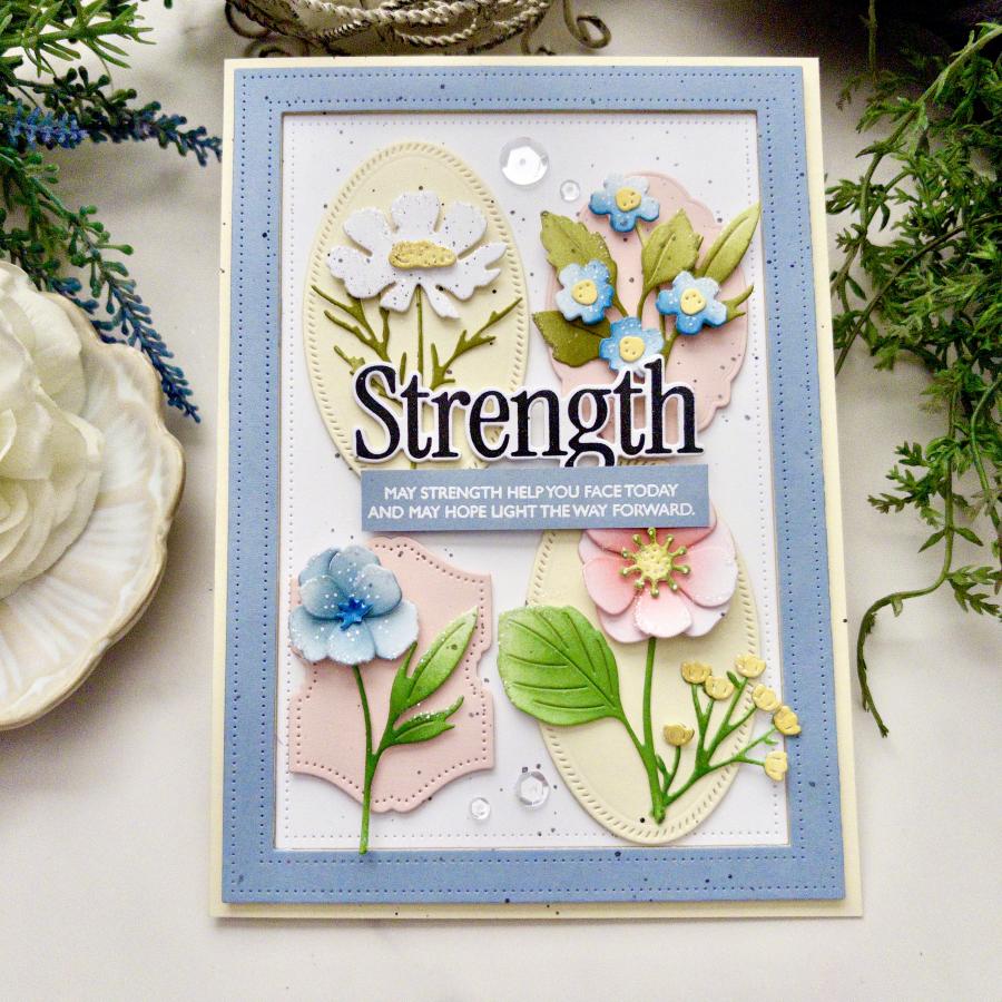 This is Big Sentiments: Strength Stamp Set