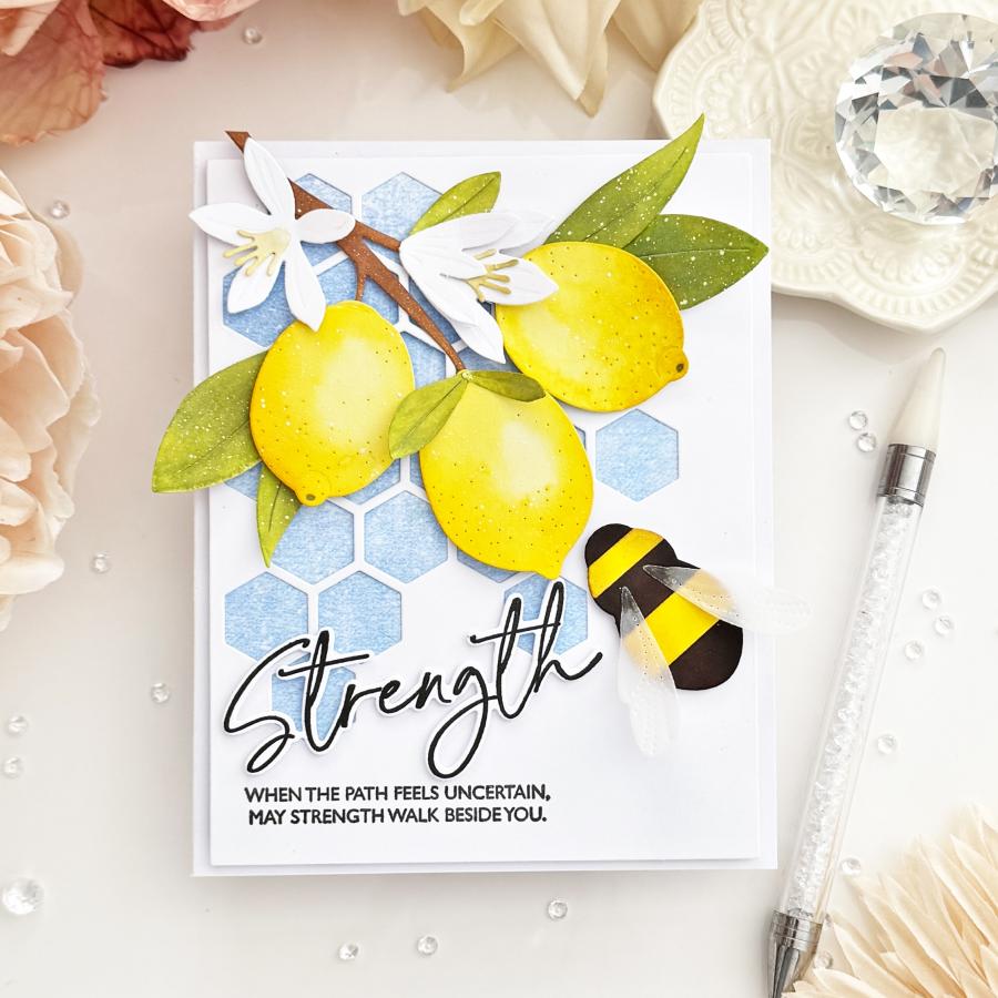 This is Big Sentiments: Strength Stamp Set