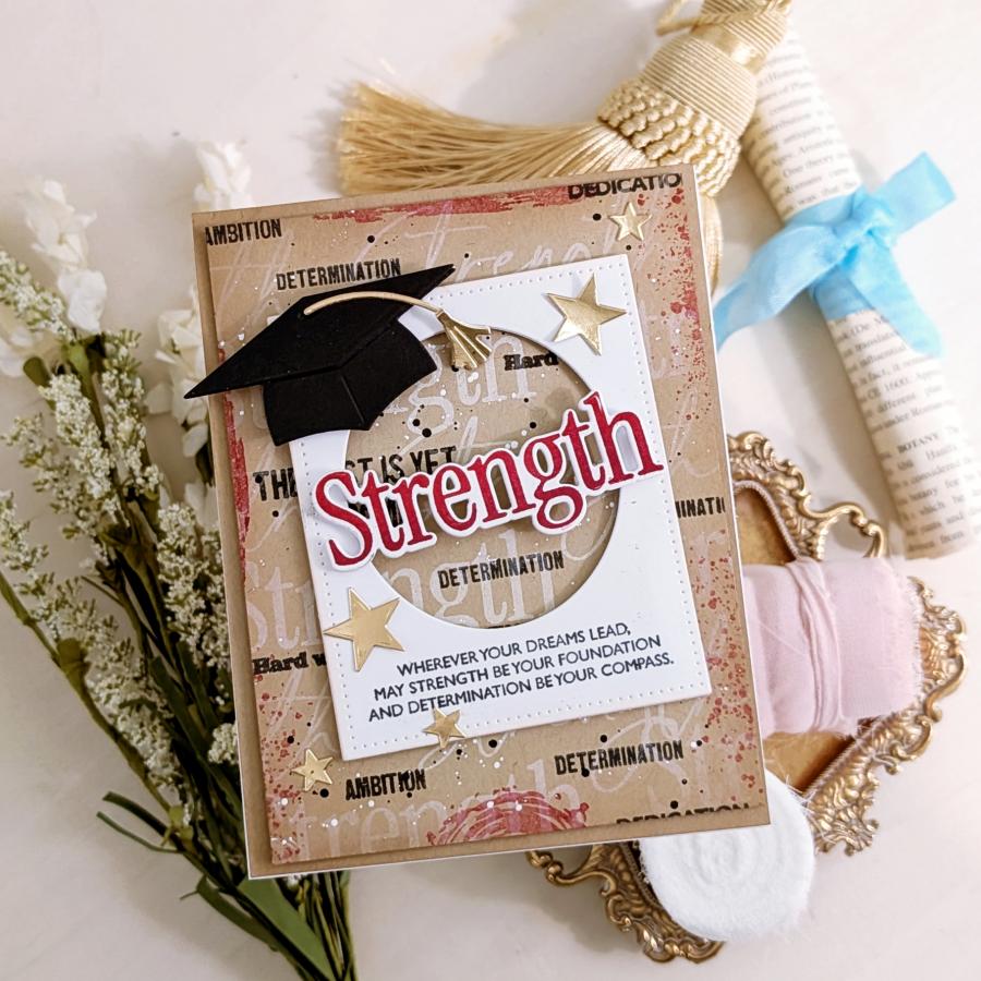 This is Big Sentiments: Strength Stamp Set