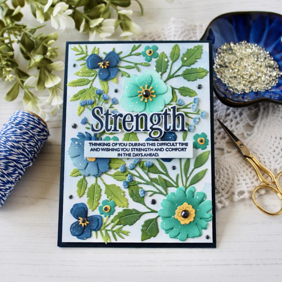 This is Big Sentiments: Strength Stamp Set